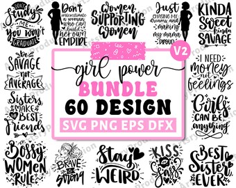 Girl Power Svg Bundle, International Women's Day Svg, Women Day Quote, Womens Power Svg, Warrior Women Svg, March 8 Svg, Girl Empowerment V2