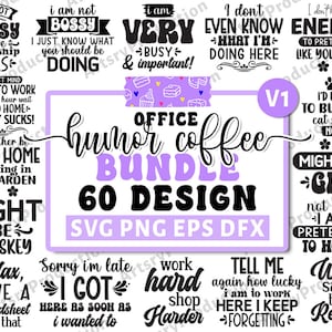 Paquete de café de humor de oficina Svg de café divertido Svg de humor de oficina, Svg de humor para adultos, Taza Svg, Cita divertida Svg, Citas de humor Svg, Café Svg Vol 1