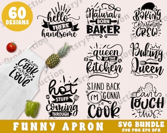 Funny Apron Svg Bundle, Kitchen Svg, Kitchen Saying, Kitchen Quote, Kitchen Sign Svg, Kitchen Towel Svg, Cooking Svg, Cricut Silhouette Png