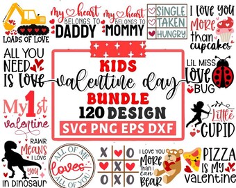 Kids Valentines Day Svg Bundle, Valentines Day Svg, Kids Valentine Svg, Valentine Teacher Svg, Valentines Toddler SVG, Cricut Silhouette Png