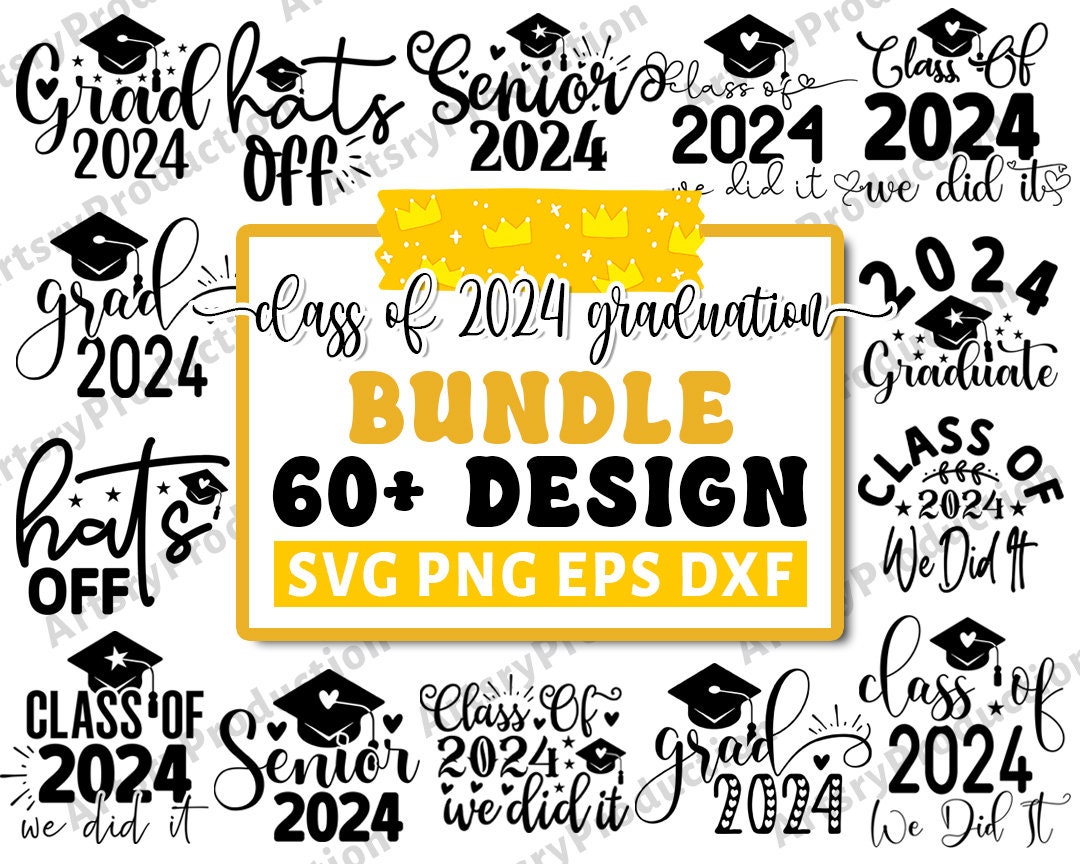 Graduation Svg Bundle, Proud Graduate 2024 Svg, Senior Svg, Class of ...