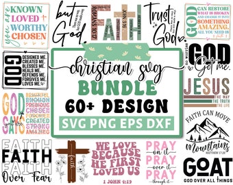 Christliche Schrift-Svg-Bundle, Christliche Zitate-Svg, Religiöses-Svg, Schrift-Svg, Bibel-Vers-Svg, Gesegnetes-Svg, Glaube-Svg, Schnitt-Dateien für Cricut