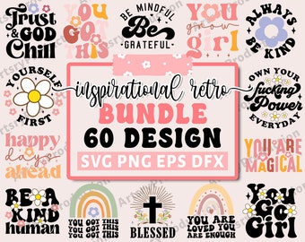 Retro Inspirational Svg, Positive Quote Svg, Self Love Svg, Affirmation Svg, Girl Power Svg, Positive Quote Png, Cricut Silhouette Png