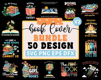 Book Lover Bundle SVG file, Love to Read svg, Library svg, Flower Books svg, Magic, Fantasy, Mystical, Floral Books cut file, Reading png V2