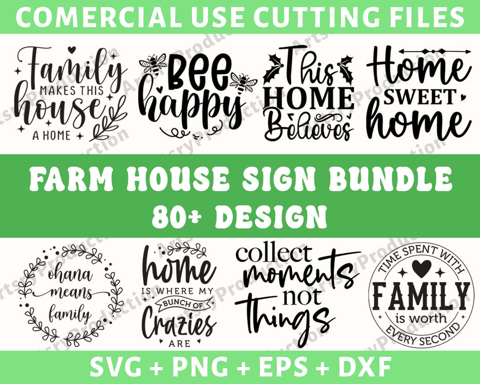 Farmhouse Sign Svg Bundle, Family Quotes Svg, Family Sign, Home Decor ...