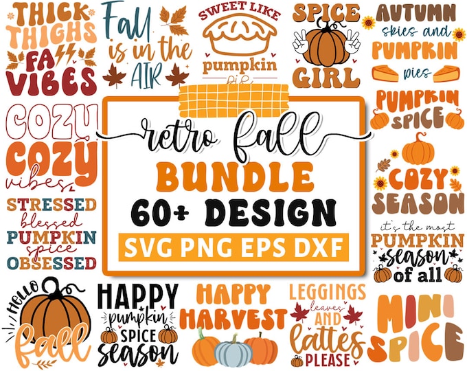 Fall SVG Bundle, Fall Svg, Happy Fall Svg, Autumn Svg, Thanksgiving Svg ...