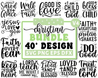Christian Svg Bundle, Bible Verse Svg Png Dxf Eps, Religious Svg ...