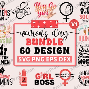 Internationaler Frauentag svg, Frauentag-Zitat, Frauen Power svg, Kriegerinnen-Svg, 8 März svg, Girl Empowerment V1