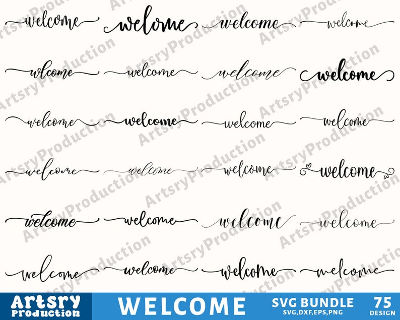 Welcome Svg Bundle, Welcome Sign Svg, Welcome Svg, Door Sign Svg, Porch ...