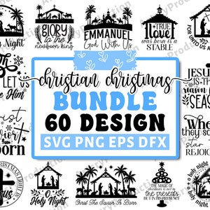 Christliche Weihnachtssvg, Weihnachtssvg, Religiöses Weihnachtssvp, Weihnachtssvp-Bundle, Verzierungs-Svg, Jesus-Svg, Cricut Silhouette Png