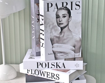 Decorative Faux Fake Books - Openable Simulation Book Storage Box- Perfect for Home Decor, Gifts, Photography, Luxury Coffee table book