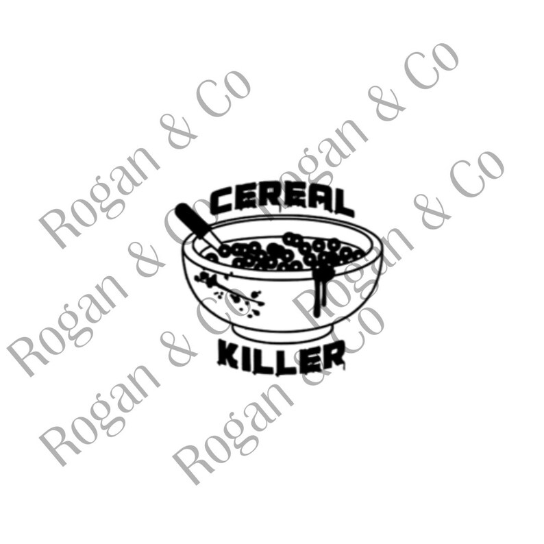 Cereal Killer PNG/SVG Digital File for Cricut Etsy