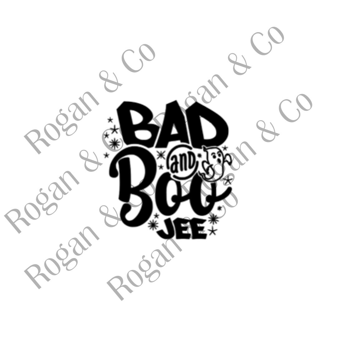 Bad and Boo Jee PNG/SVG Digital File for Cricut - Etsy