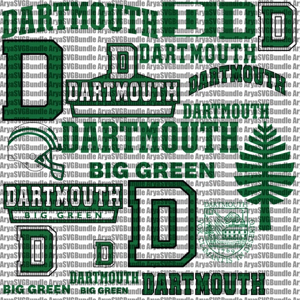 Big Green SVG, Football Team, Basketball, Collage, Athletics, Game Day, Dartmouth SVG, Mom, Ready For Cricut, Instant Download.