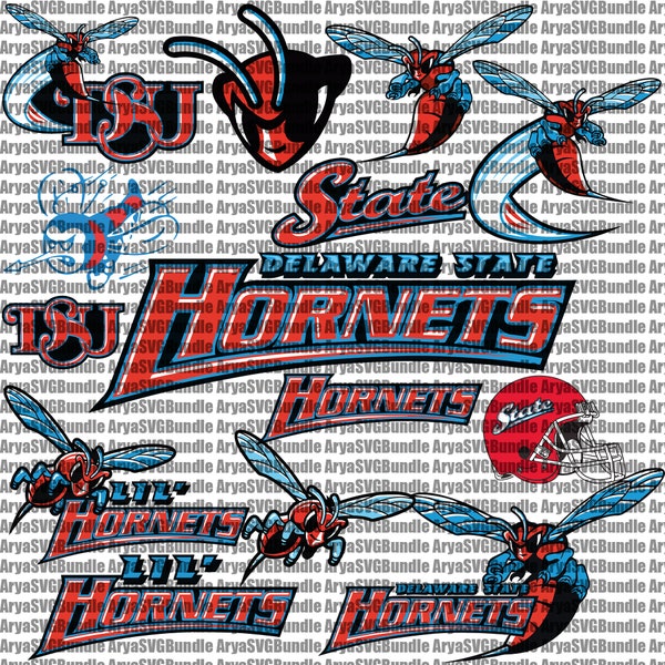 Hornets SVG, Football Team, Basketball, Collage, Athletics, Game Day, Delaware State SVG, Mom, Ready For Cricut, Instant Download.