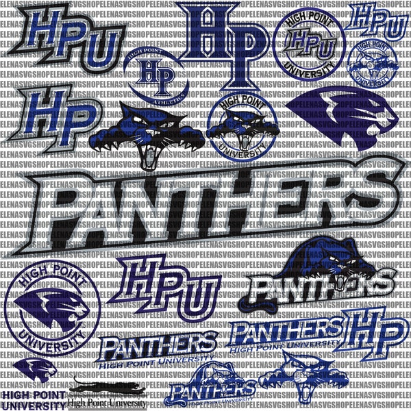 Panthers SVG, Football Team, Basketball, Collage, Athletics, Game Day, High Point SVG, Mom, Carolina, Ready For Cricut, Instant Download.
