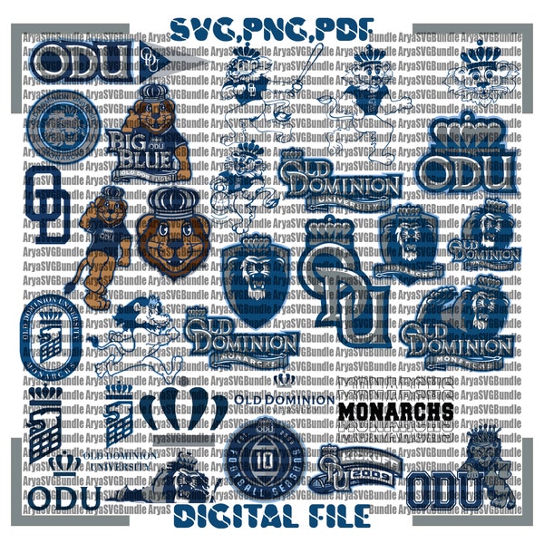 Old Dominion University SVG, Monarchy SVG, Athletics, Game Day, ODU, Mom, Basketball, College, Football, Instant Download.