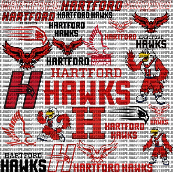 Hawks SVG, Football Team, Basketball, Collage, Athletics, Game Day, Hartford SVG, Mom, Ready For Cricut, Instant Download.