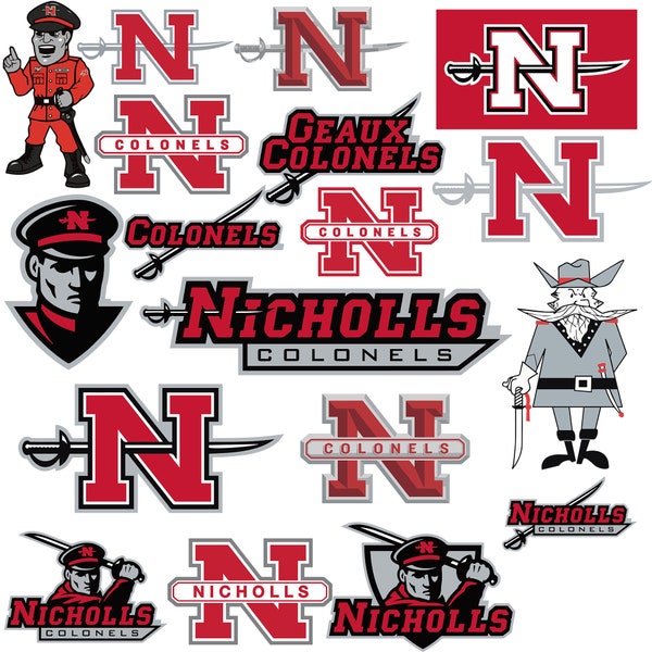 Nicholls State University SVG, Colonels SVG, Football Team, Game Day, Football Mom, Basketball, College, Ready For Cricut, Instant Download.