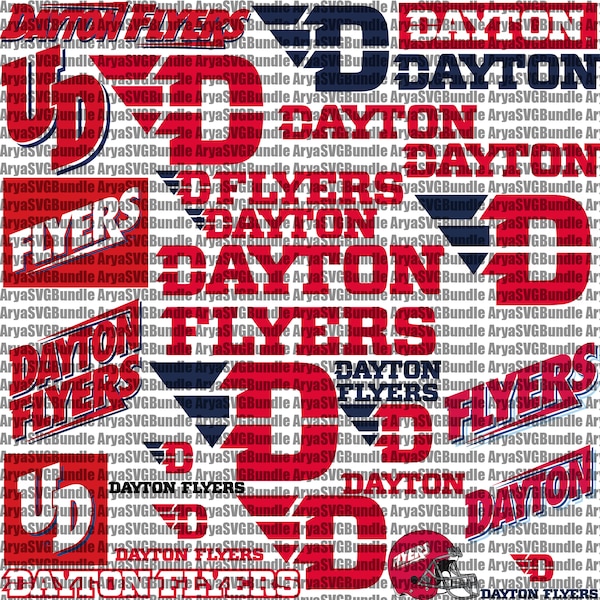 Flyers SVG, Football Team, Basketball, Collage, Athletics, Game Day, Dayton, Ohio SVG, Mom, Ready For Cricut, Instant Download.