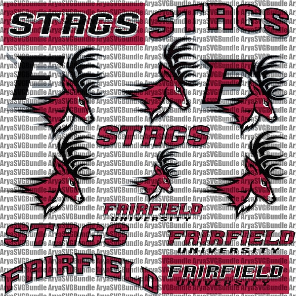 Stags SVG, Football Team, Basketball, Collage, Athletics, Game Day, Connecticut SVG, Mom, Farfield, Ready For Cricut, Instant Download.