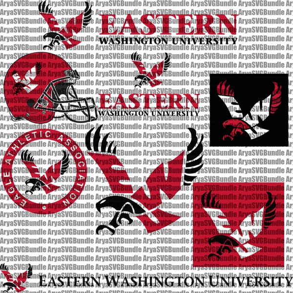 Eagles SVG, Football Team, Basketball, Collage, Athletics, Game Day, Eastern Washington SVG, Mom, Ready For Cricut, Instant Download.