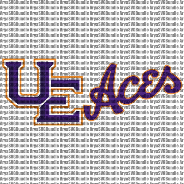 Purple Aces SVG, Football Team, Basketball, Collage, Athletics, Game Day, Evansville SVG, Mom, Ready For Cricut, Instant Download.