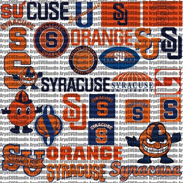 Orange SVG, Football Team, Basketball, Collage, Athletics, Game Day, Syracuse SVG, Mom, University, Instant Download.