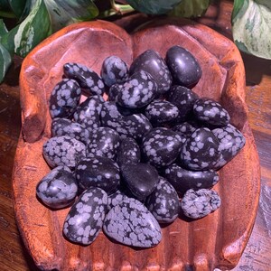 Snowflake Obsidian Tumbled Crystal, Large Crystal, Protection Balancing & Purifying Crystal