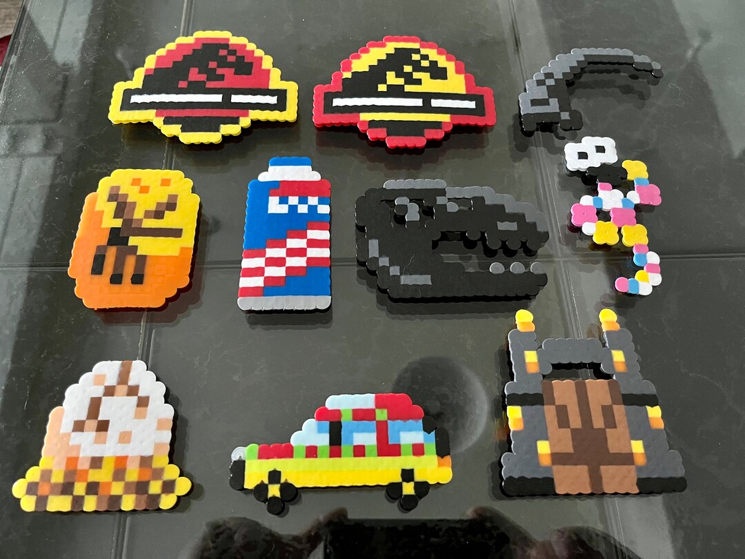 Jurassic Park Perler Art Etsy