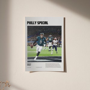 Philly Special | Nick Foles | Philadelphia Eagles vs New England Patriots | February 4, 2018 | NFL Wall Poster