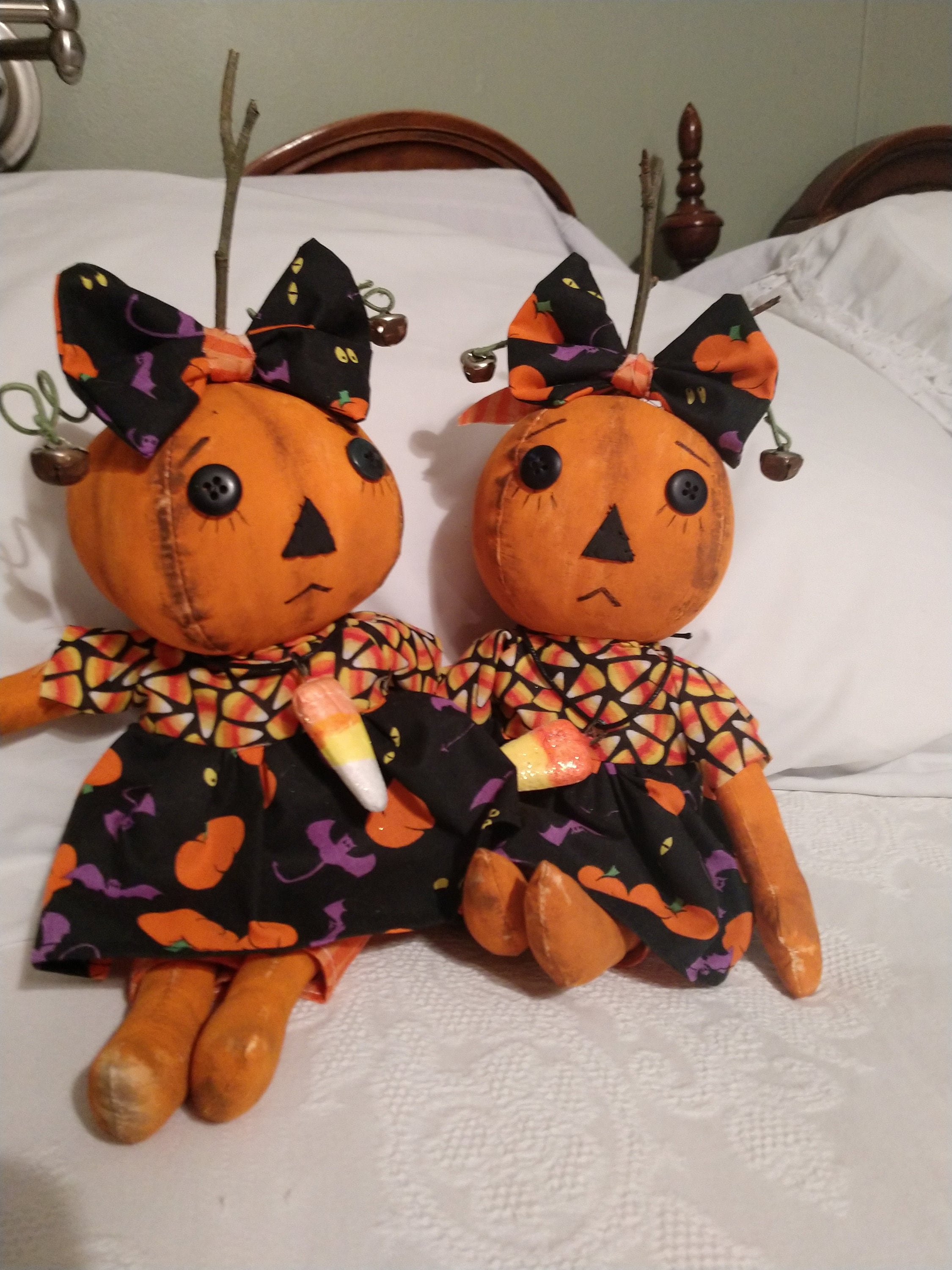 Pumpkin head doll