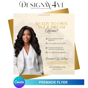 eal Estate flyer, Open House Flyer, Real Estate Marketing, Canva Flyer, Realtor, Real Estate Agent, Dream Home Flyer, Home Buyer