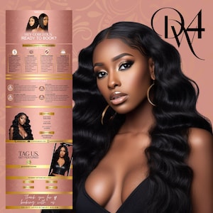 Rose Gold Acuity Booking Site Template: Hair Stylist Canva DIY (Digital Download)