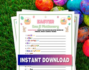 Easter Emoji Quiz, Easter Sunday Game, School Easter Activity, Class Activity, Fun Easter Game, Printable Easter, Easter, Instant Download