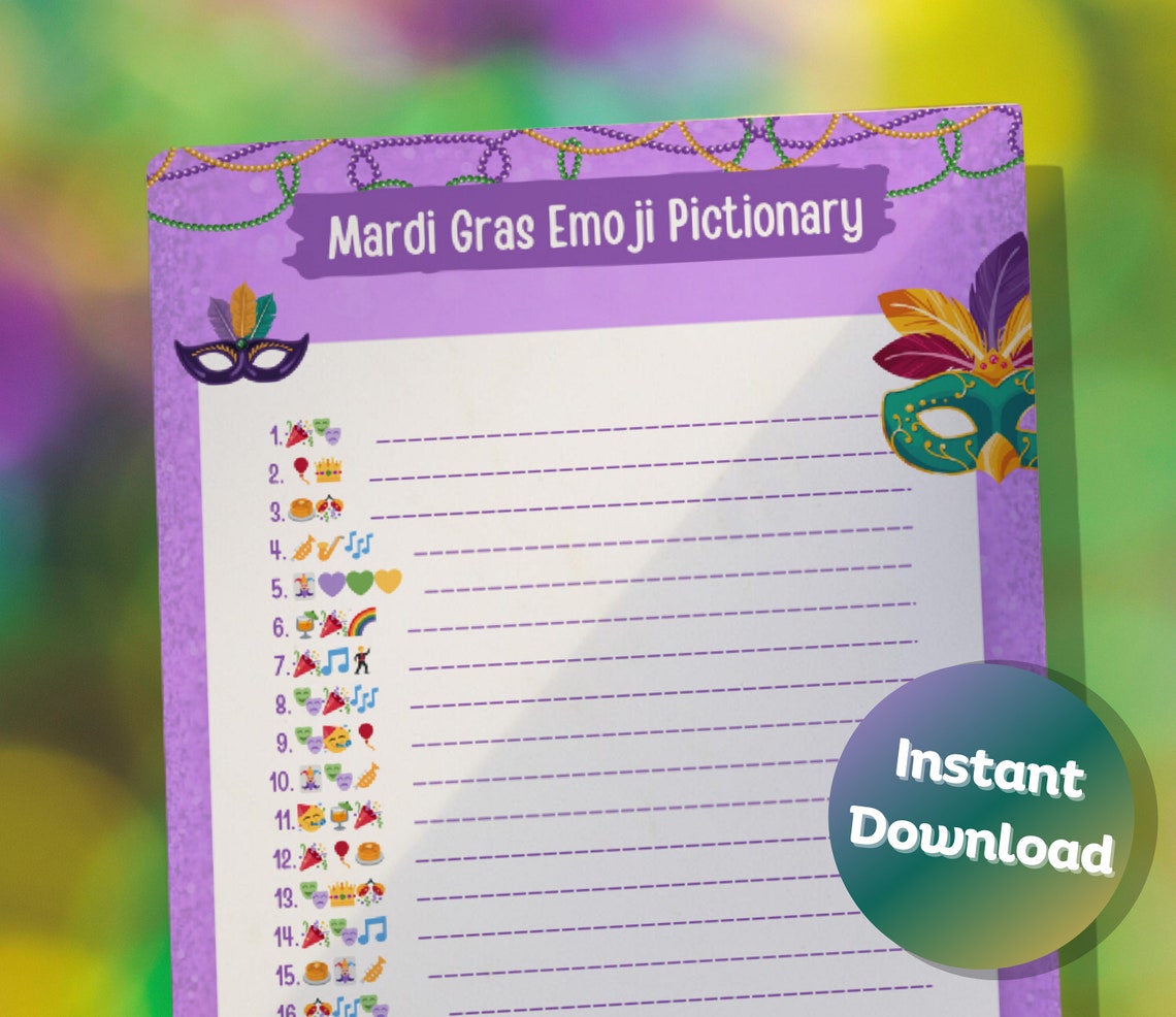 mardi gras 2025 emoji