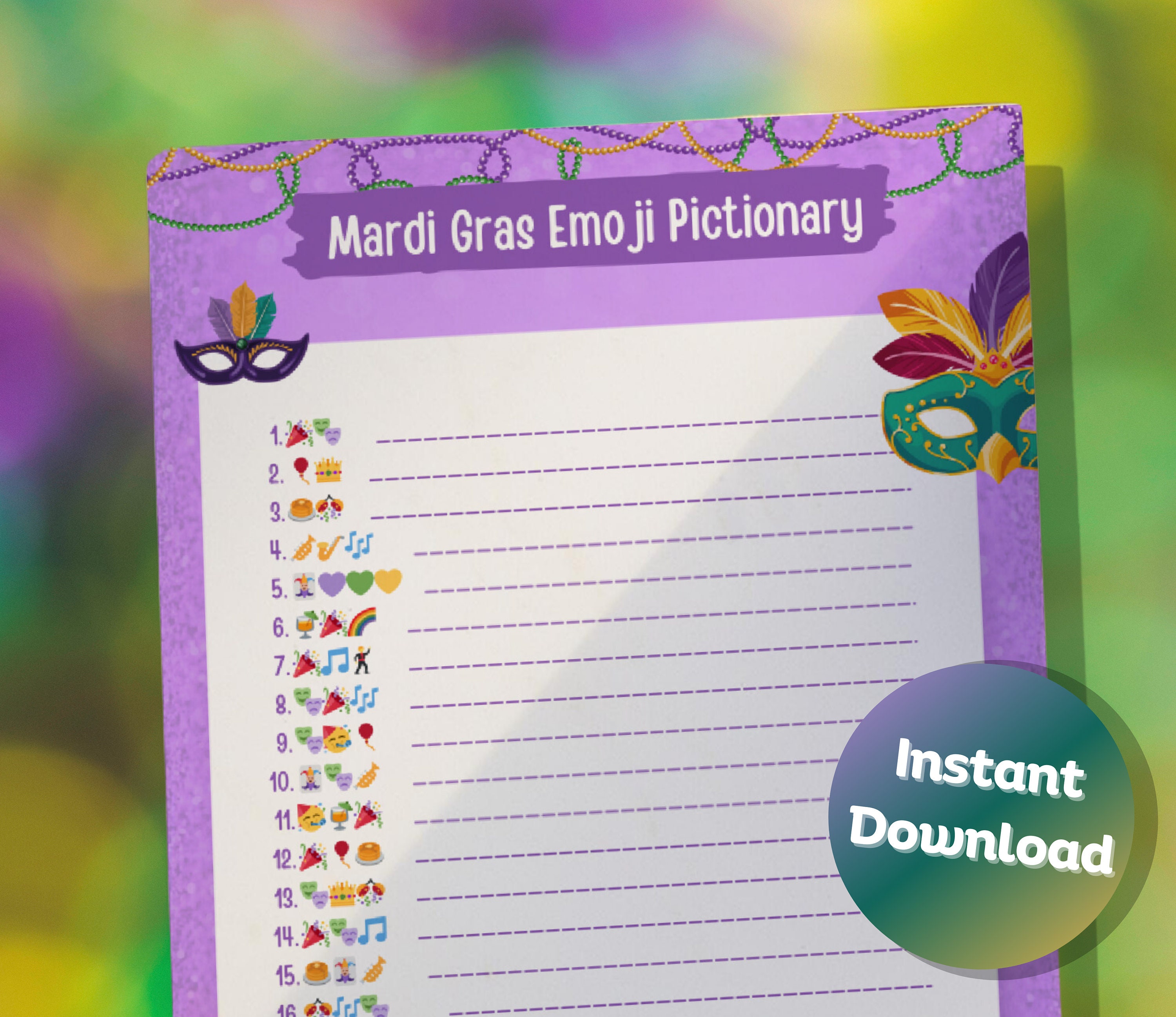 mardi gras mask emoji