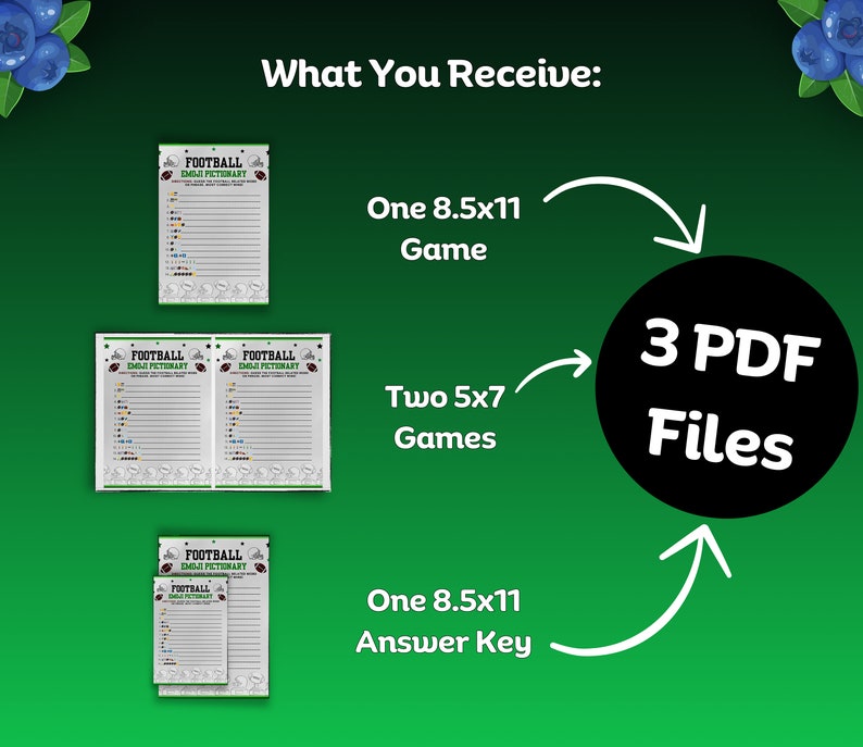 Football Emoji Pictionary Game, Football Party Games, Super Bowl Party Games, Tailgate