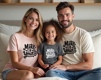 Pastel Family Shirts Mockup, Travel Tshirts, Group Mockups (PNG Digital Download)