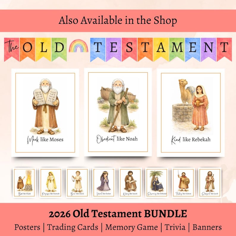 Old Testament Trivia, Come Follow Me Game, LDS Primary Activity (Digital Download) image 8