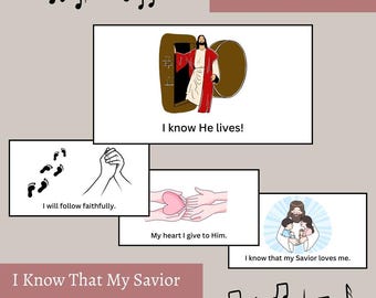 I Know That My Savior Loves Me Lyrics, LDS Primary Song (PDF & PPTX)