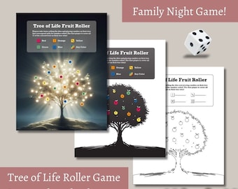 Tree of Life Family Game , Come Follow Me, Family Home Evening Game Night, Dice Candy Game, Kids Activities, Primary, Christian Game