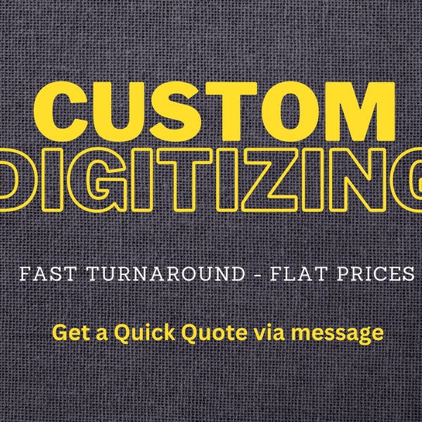 Premium Embroidery Digitizing Services - High Quality, Fast Turnaround, Custom Designs & All Formats Available