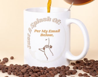 Skeleton Becher, Pro The Unten Becher, Kaffeebecher, Kabine Dekor, Snarky Becher, Freche Kaffeetasse, Lustiger Arbeitsbecher, Sarkastischer Kaffeebecher, Büro Geschenk