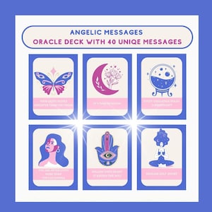 Angel Numbers Oracle Deck Printable Messages Cards Answer Deck Digital Download