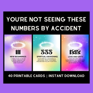 Oráculo de los Números Angelicales / ¿Qué mensaje te envía el universo ahora mismo? (Imprimible)