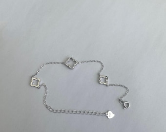 Armband klavertje vier | 925 sterlingzilver