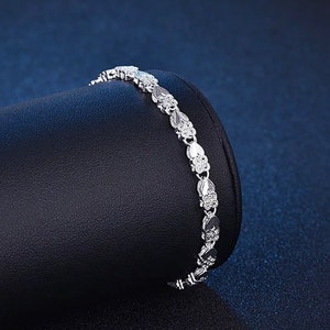 925 Sterling Silver Clover Bracelet
