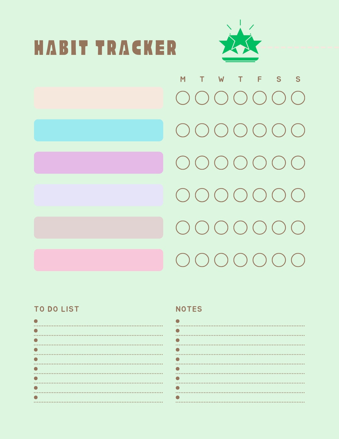 Printable Habit Tracker Habit Tracking PDF Habit Printable - Etsy