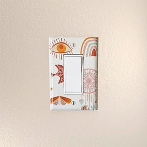 Light Switch Covers, Wall plates, Switch plates, Home Decor, Decorative Switch Plates, Eclectic home decor, boho decor, wall decor